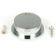 Round Finger Edge Pull - Polished Chrome