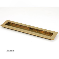 Plain Rectangular Pull - Aged Brass