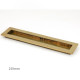 Plain Rectangular Pull - Aged Brass