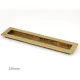 Plain Rectangular Pull - Aged Brass