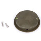 Art Deco Round Pull - Aged Brass