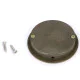 Art Deco Round Pull - Aged Brass