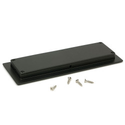 Art Deco Rectangular Pull - Aged Bronze