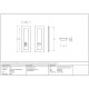 Plain Rectangular Pull Privacy Set - Aged Bronze