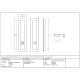 Plain Rectangular Pull Privacy Set - Aged Bronze