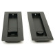 Plain Rectangular Pull Privacy Set - Aged Bronze