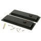 Plain Rectangular Pull Privacy Set - Aged Bronze