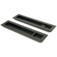 Plain Rectangular Pull Privacy Set - Aged Bronze