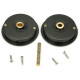 Plain Round Pull Privacy Set - Aged Bronze