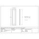 Art Deco Rectangular Pull - Polished Bronze