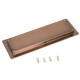 Art Deco Rectangular Pull - Polished Bronze