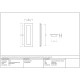 Plain Rectangular Pull - Polished Bronze