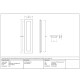 Plain Rectangular Pull - Polished Bronze