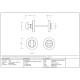 Satin Marine Stainless Steel Round Bathroom Thumbturn