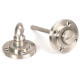 Satin Marine Stainless Steel Round Bathroom Thumbturn