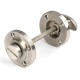 Satin Marine Stainless Steel Art Deco Bathroom Thumbturn