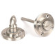 Satin Marine Stainless Steel Art Deco Bathroom Thumbturn