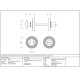 Satin Marine Stainless Steel Beehive Bathroom Thumbturn