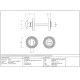 Satin Marine Stainless Steel Beehive Bathroom Thumbturn