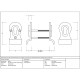 Euro Door Pull with Back-To-Back Fixings - Satin Marine Stainless Steel