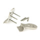 Euro Door Pull with Back-To-Back Fixings - Satin Marine Stainless Steel