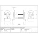 Euro Door Pull with Back-To-Back Fixings - Polished Marine Stainless Steel