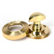 Polished Brass Beehive Bathroom Thumbturn Set