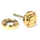 Polished Brass Beehive Bathroom Thumbturn Set