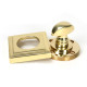 Polished Brass Square Bathroom Thumbturn Set