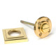 Polished Brass Square Bathroom Thumbturn Set