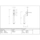 Avon Espagnolette Casement Fastener - Satin Marine Stainless Steel
