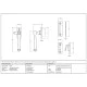 Locking Avon Casement Fastener - Polished Marine Stainless Steel