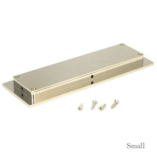 Plain Rectangular Pull - Polished Nickel