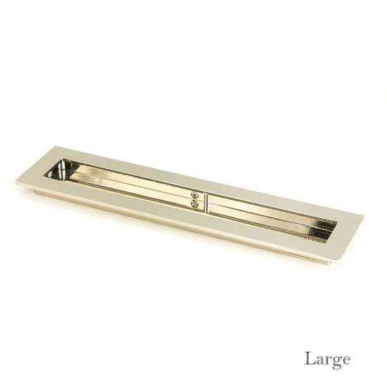Plain Rectangular Pull - Polished Nickel