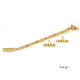 Polished Brass Brompton Casement Stay