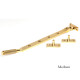 Polished Brass Brompton Casement Stay