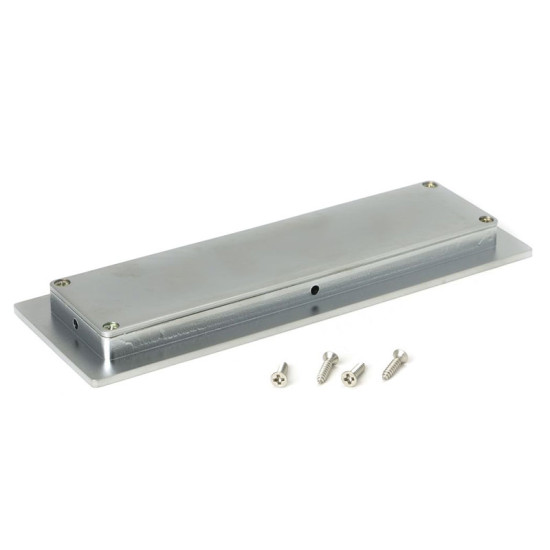 Plain Rectangular Pull - Satin Chrome