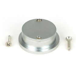 Round Finger Edge Pull - Satin Chrome