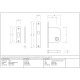 50mm Sliding Door Lock - Polished Nickel