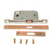 50mm Sliding Door Lock - Polished Bronze