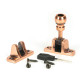 Mushroom Brighton Fastener - Polished Bronze