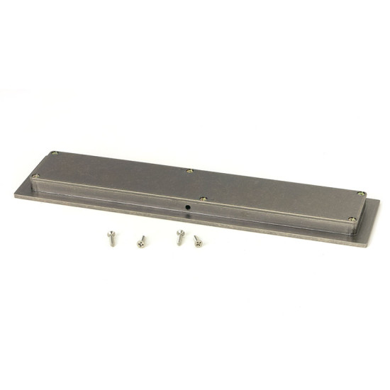 Blacksmith Pewter Patina Plain Rectangular Pull
