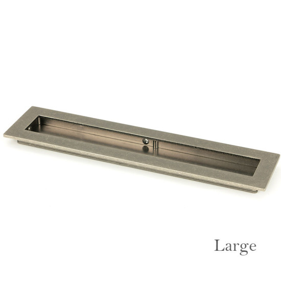 Blacksmith Pewter Patina Plain Rectangular Pull