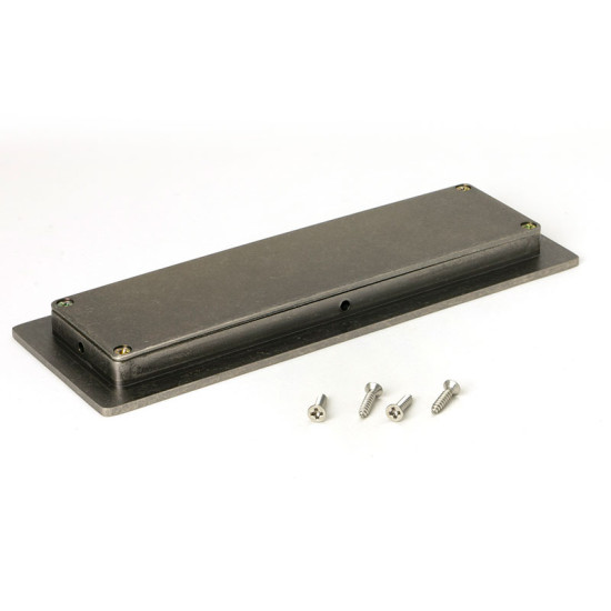 Blacksmith Pewter Patina Plain Rectangular Pull