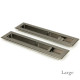 Blacksmith Pewter Patina Art Deco Rectangular Pull Privacy Set