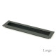 Plain Rectangular Pull - Matt Black