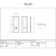 Art Deco Rectangular Pull Privacy Set - Matt Black