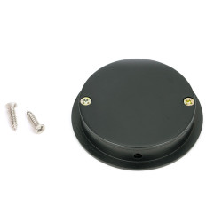 Art Deco Round Pull - Matt Black