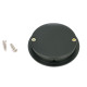 Art Deco Round Pull - Matt Black