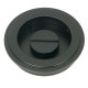 Art Deco Round Pull Privacy Set - Matt Black